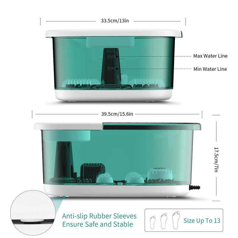 열과 4개의 대형 마사지 롤러가 있는 MM-20A-3피트 스파 목욕 마사지기