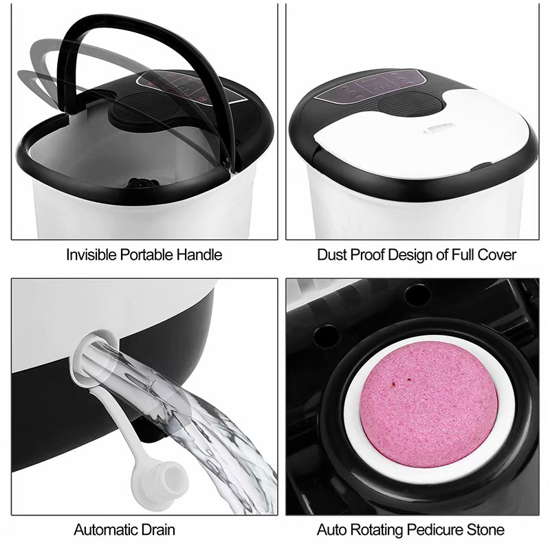 8개 마사지 롤러와 부석이 포함된 MM-18C 자동 풋 스파 목욕 마사지기